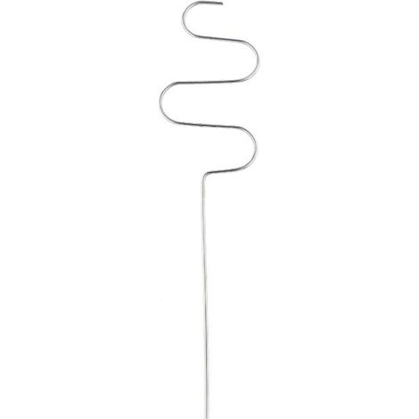 Tuteur de plante treillis métal argent pour roses, pois, liseron - Cadre de jardin 26, 30, 35, 40cm, robuste et décoratif, 1 pièce (1/5)