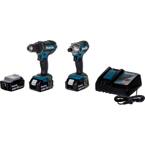 Makpac - Taladro Makita de arranque Kit combinado 18 V 3 x 5 0 Ah [DLX2339JX1] (1/5)