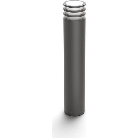 Philips – Lampe de jardin ronde Hue Lucca 77 cm anthracite – Éclairage LED 10W – Classe énergétique A – Flux lumineux 800lm – Pour extérieur (1/10)
