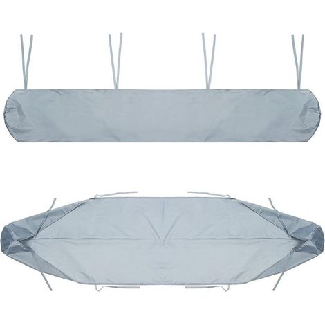 Awning Protection Bag, 2m Patio Awning Dustproof Protective Cover, Gray Patio Awning Storage Cover, Waterproof Protection in Winter