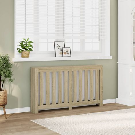 Radiator Cover Sonoma Oak 149x20x82 cm Engineered Wood vidaXL