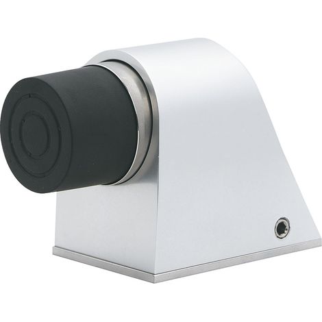 KWS Bodentürpuffer - Platte 55 x 80 mm, Höhe 70 mm, Alu Edelstahl-Effekt (1/3)