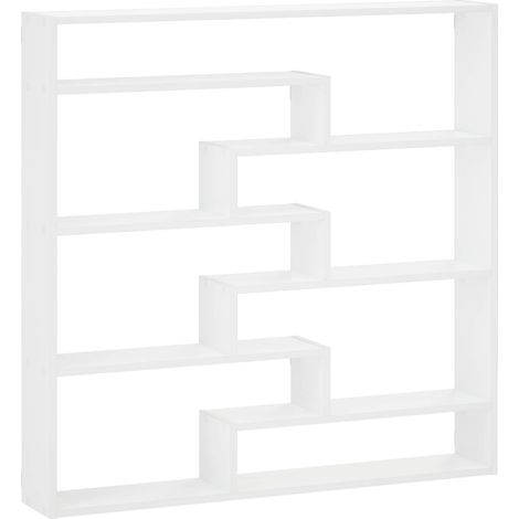 Wall Shelf White 103 x 17 x 102 cm Engineered Wood vidaXL (1/5)