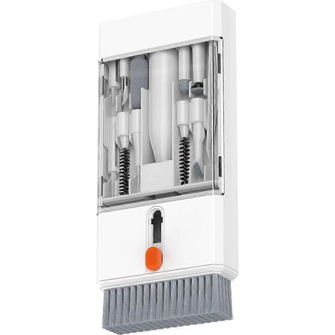 Kit de nettoyage K22 22 en 1, compatible avec le nettoyage du clavier, de l'étui du casque, de l'écran et de l'ordinateur, blanc. (1/5)