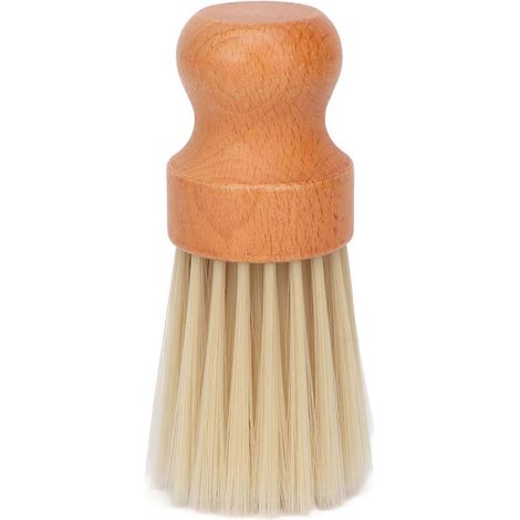 Pinceau de rasage à poils doux, manche en bois de hêtre, pinceau de rasage portable pour homme, pour salon de coiffure à domicile (1/4)