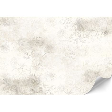 Papel pintado no tejido estándar - 100 x 70 cm - estilo rústico - flores Papel pintado no tejido premium - 150 x 105 cm - estilo rústico - flores