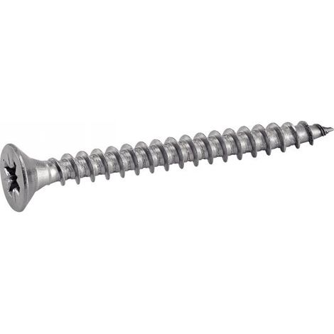 Vis à bois, tête fraisée pozidrive INOX - Longueur: 50 - Qualite Inox: A2 - Diamètre: 6 (1/3)