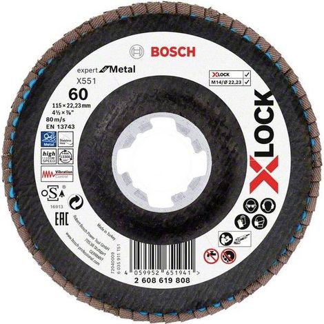 Bosch Accessories 2608619808 X551 Disque segmenté Diamètre 115 mm Ø de perçage 22.23 mm 1 pc(s) (1/2)