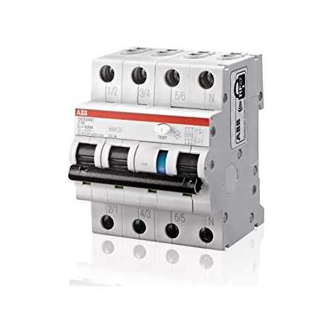 ABB-ENTRELEC - COMMUTATEUR DS200 3PN COURBE - C 16 A CLASSE A 10 KA 30 2CSR256140R1164