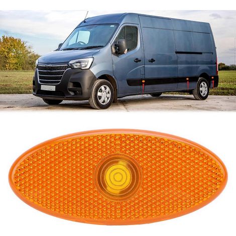 3 lentilles de feu de position latéral orange 261B00001R pour Renault Master MK3 2010-2024 et Nissan NV400 2011-2024 (1/5)