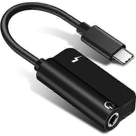 Adaptateur audio de charge 2 en 1 Type-C (USB-C mâle vers prise casque 3,5 mm femelle) - mxbc (1/3)