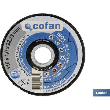Trennscheibe - 125x10x2223 EDELSTAHL. Fachmann