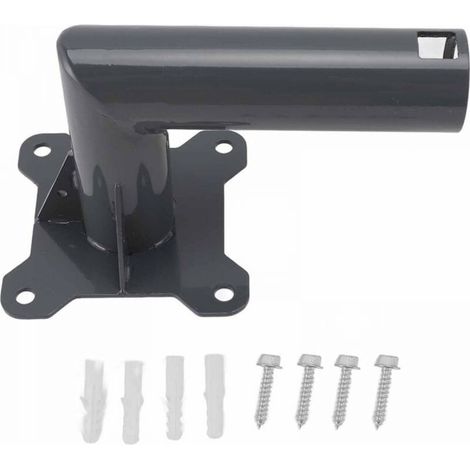 Kit de montage pour support de poteau d'antenne parabolique Internet par satellite robuste en alliage d'aluminium Starlink pour mur de toit de type court (1/4)