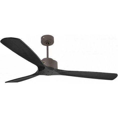 Modulo de KlassFan - Super destratificateur et ventilateur DC 166 cm Chocolat pales bois noir sans Lumière 30 à 60 m² (1/5)
