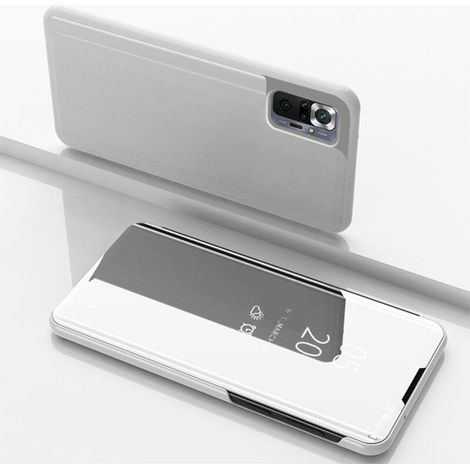 Bakey pour xiaomi redmi note 10 Pro cas pliable Flip plaqué miroir fenêtre antichoc couverture (1/4)