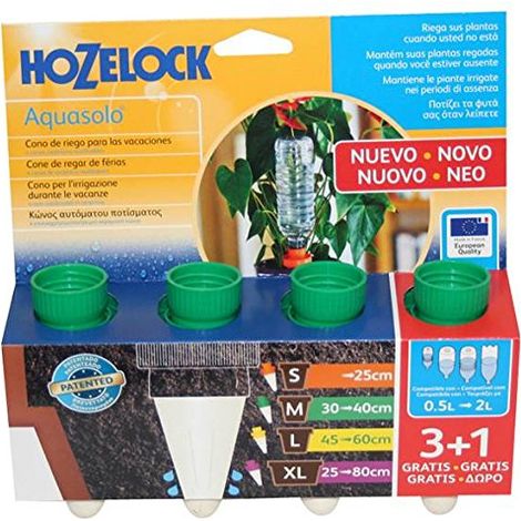 IRRIGATORE PER PIANTE E FIORI AQUASOLO MEDIO 4 PZ (1/2)