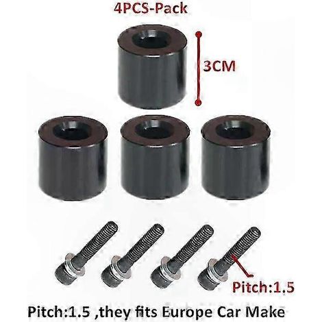 Jaycreer Lot de 4 rehausseurs universels pour sièges auto - Compatibles avec les modifications de sièges, banquettes et accessoires - 3 cm - Marques de voitures européennes (1/5)