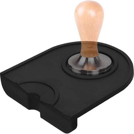 Tapis De Tassement En Silicone Pour Café – Tapis De Tassage Avec Protection Des Bords Et Encoches, Accessoire De Barista Pour Porte-Filtre Et Préparation D'espresso (1/5)