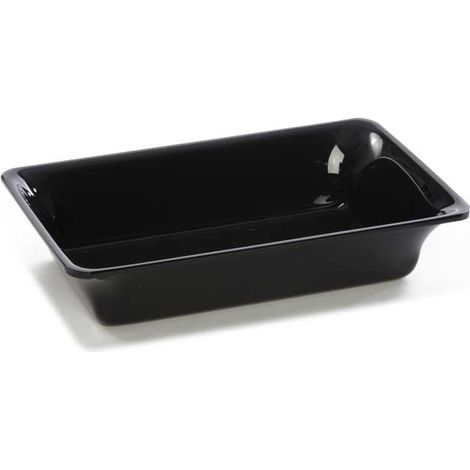 Plateau en Plexiglas gastronorme GN 1/4 265x162x50mm Noir - Matériel CHR Pro