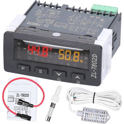 Incubateur automatique ZL-7802D : contrôleur multifonctionnel de température et d'humidité, hygrostat numérique, thermostat pour le retournement des œufs et régulation PID. (1/5)