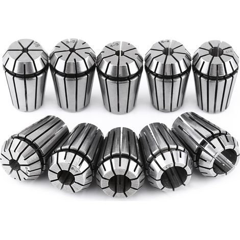 10 pièces ER20 haute précision en acier à ressort pour fraiseuse CNC et tour (1/5)
