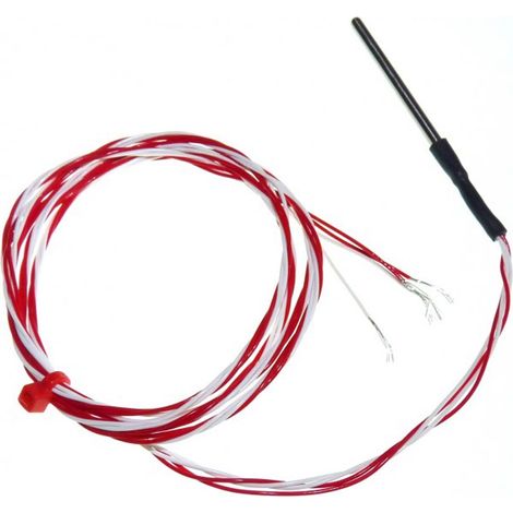 Capteur RTD PT1000 RS PRO, Ø 4mm, L.125mm + 1m, +200°C max, Câble ( Prix pour 1 )