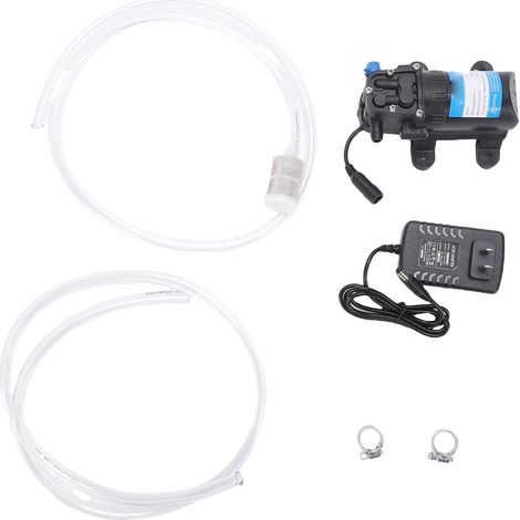 Ortviai Pompe de transfert de carburant auto-amorçante 12 V/230 V – Pompe à huile portable avec flexible, pour voiture et ferme (1/5)