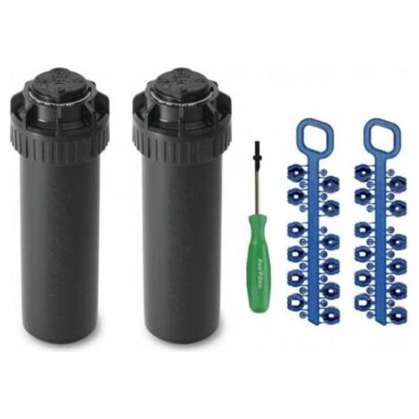 Lot de 2 Arroseur Rain Bird 5004-PC. Turbine portée de 7,6 à 15,2 mètres. Filetage femelle 3/4'' Arrosage professionnel de jardi