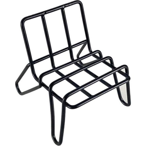 Beyamis Support de téléphone portable filaire (modèle vertical en forme de chaise) noir (1/5)