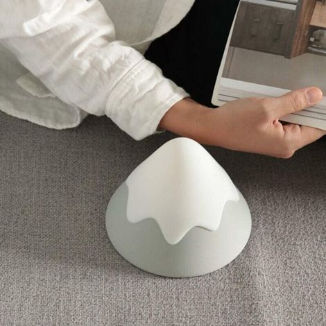 Lampe De Montagne De Neige Led Veilleuse En Silicone Tactile Avec Lampe -Vert Menthe (1/4)