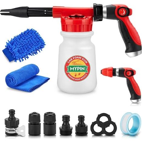 16 in 1 Foam Gun Car Foam Cannon with 2.5 to 6 Bars for car cleaning and gardening with quick connector 1/2 inch for garden hose (1/5)