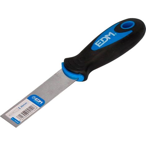 Spatule professionnelle avec manche en caoutchouc 25 mm EDM (1/3)