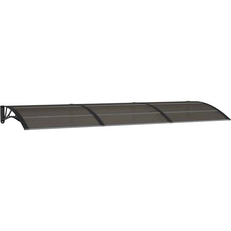 Maison Exclusive - Türvordach Schwarz 300x100 cm Polycarbonat