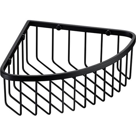Etagere Douche D'Angle Porte Shampoing Douche 7.6CM de Profondeur Porte Gel Douche Salle De Bain Serviteur De Douche Acier Inoxydable Étagère Douche Rangement Douche-Noir mat (1/5)