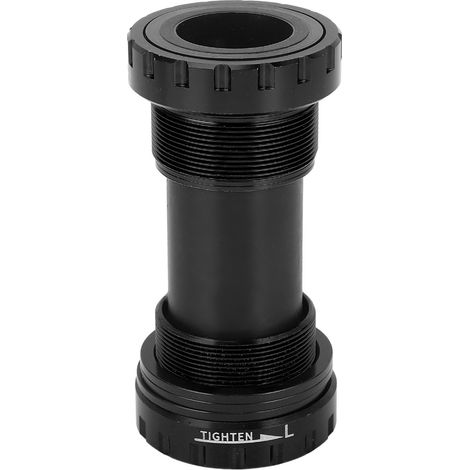 110-mm-Tretlager mit Gewinde, aus Aluminiumlegierung mit Gewinde, schwarz. (1/5)