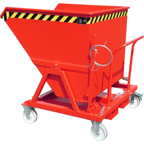 Bauer Späne-Kippmulde SKS 700, lackiert, Feuerrot