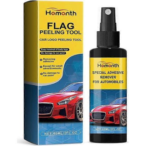 Détachant pour résidus collants. dissolvant de colle pour vitres de voiture. agent nettoyant (1/5)