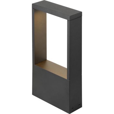 Borne FLATT II 36 extérieur PHASE 2700 K IP65 carré noir bord de mer - SLV - 1010104 (1/3)