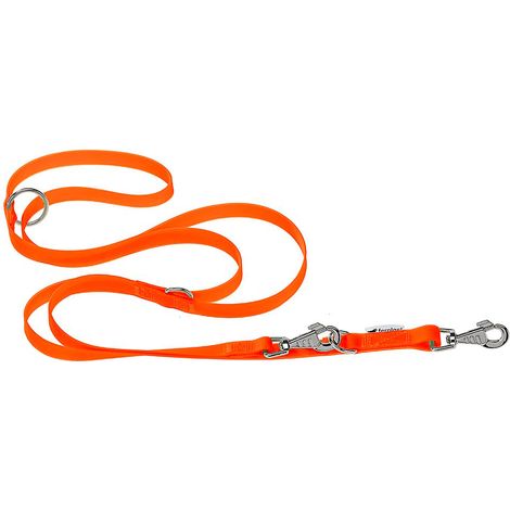 Ferplast EVOLUTION GA Guinzaglio in poliestere e Pvc per l'addestramento di cani. Vari colori e misure.. Variante GA25/200 - Misure: 25 mm x L 200 cm - Arancione
