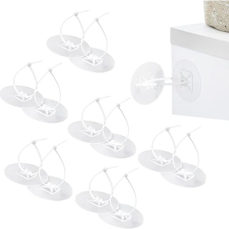 sangles anti-basculement – Lot de 12 sangles de fixation auto-adhésives pour meubles sécurité (1/5)