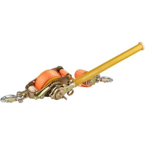 Webbing Puller Manual Hand Winch (Heavy Duty Web Strap Belt Hand Tensioning 1.5T Capacity)