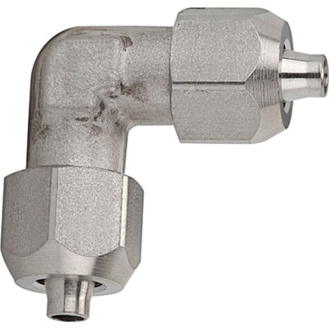 Riegler Winkelverbinder, für Schlauch 6/4 mm, Edelstahl 1.4404 (1/3)