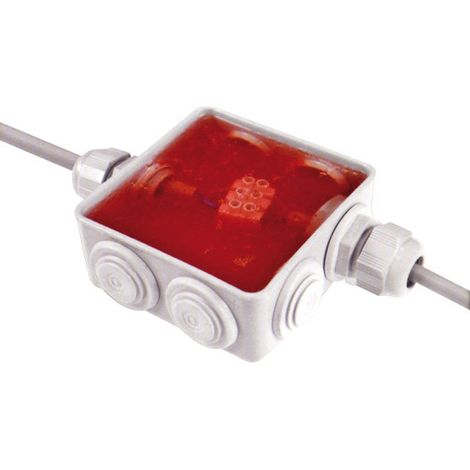 CONNEXION ÉTANCHE À L'HUMIDITÉ AVEC GEL ISOLANT 80X80X36MM - 3002GL