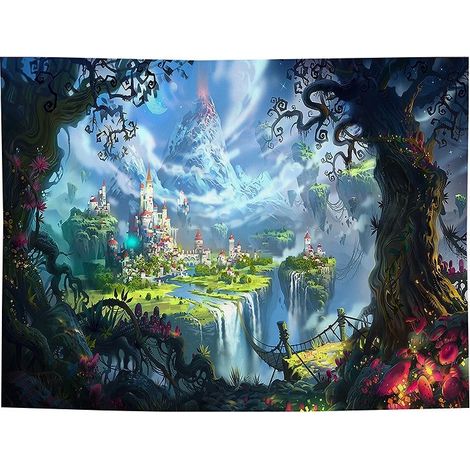 Tapisserie - Fantaisie Psychédélique Tapisseries Murale de Fée 150x200cm (1/5)