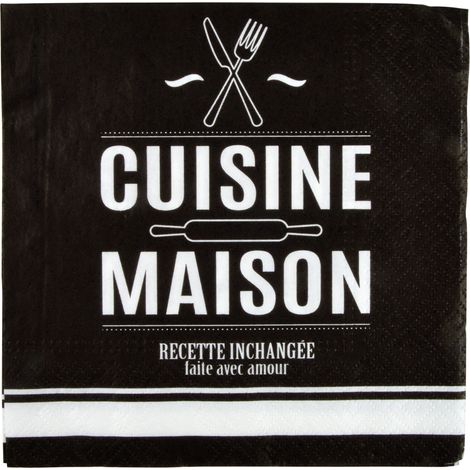 20 serviettes en papier Ma cuisine
