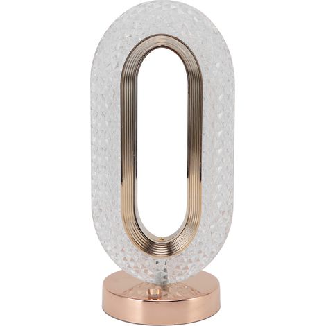 Lampe de chevet en cristal à 3 niveaux d'intensité, lampe tactile LED moderne et luxueuse, idéale pour la chambre à coucher et la maison. (1/5)