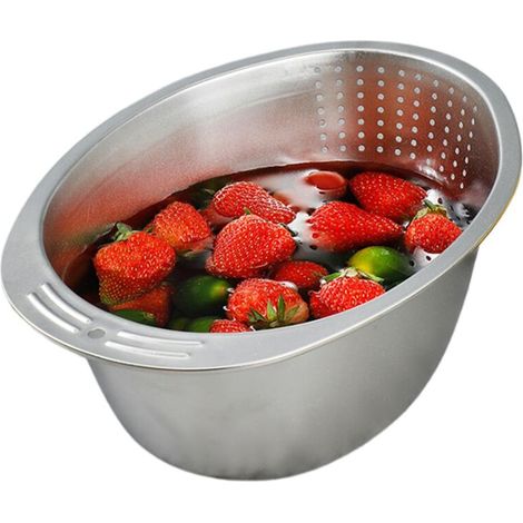 Panier de vidange de lavage de riz, passoire de laveuse de riz,Panier de vidange de lavage de domestique - Tamis de du pour fruits, pâtes, légumes, et céréales