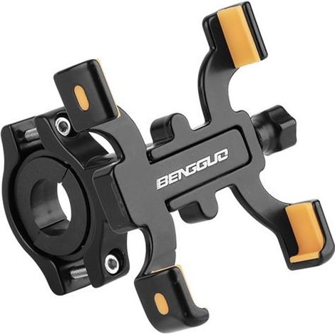 Support pour téléphone portable de vélo, en alliage d'aluminium, support à quatre griffes, style guidon