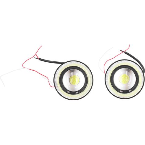 Phare antibrouillard avant 30 W, 8,9 cm (3,5 pouces), 3 200 lm, étanche IP65, à LED, anneau extérieur blanc universel, 12 V (1/5)