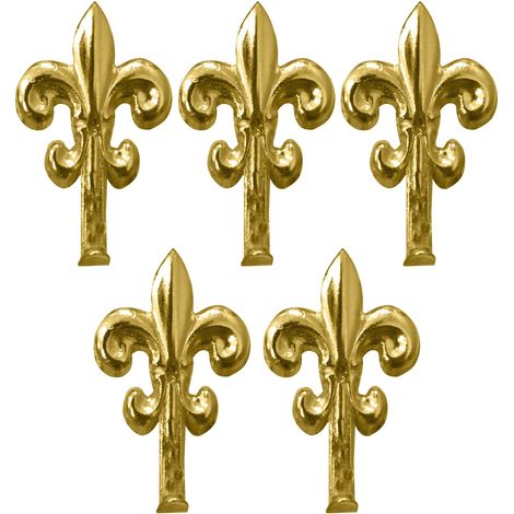 GANCETTO PER QUADRI GIGLIO 5 PZ. mm. 48 - Oro lucido 20.00 confezioni (1/3)